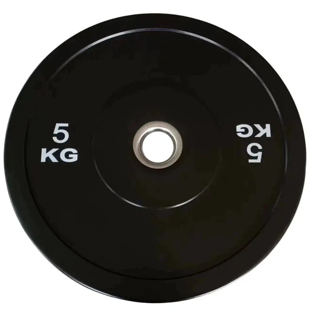 משקולת צלחת באמפר 5 ק"ג בצבע שחור